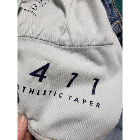 Lucky Brand Jeans Size 32x32 Mens Blue Pants Stretch Denim 411 Athletic Taper - Picture 4 of 16